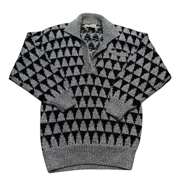 Lillie Rubin Sweaters - Vintage Lillie Rubin Sweater with shoulder pads, size medium